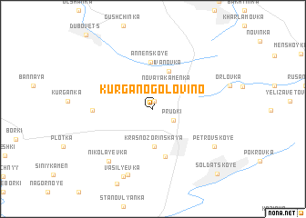 map of Kurgano-Golovino