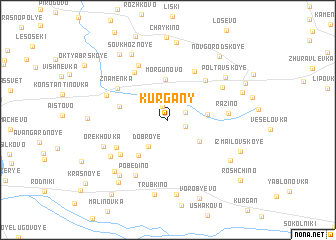 map of Kurgany