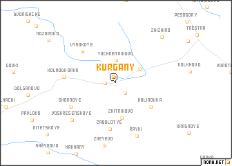 map of Kurgany