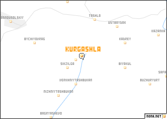 map of Kurgashla