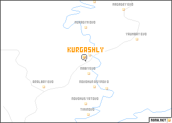 map of Kurgashly