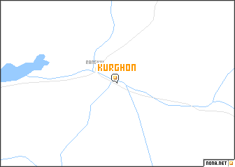 map of Kŭrghon