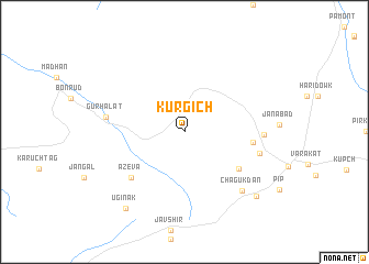 map of Kūr Gīch