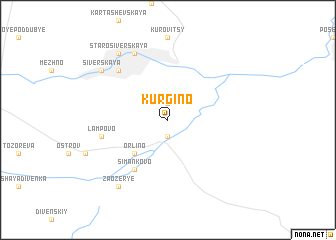 map of Kurgino