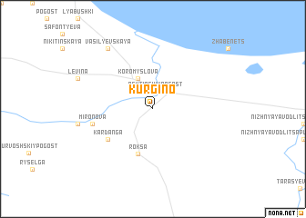 map of Kurgino