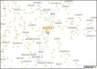 map of Kurići