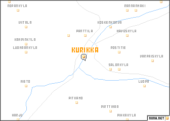 map of Kurikka