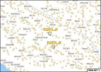 map of Kurilji