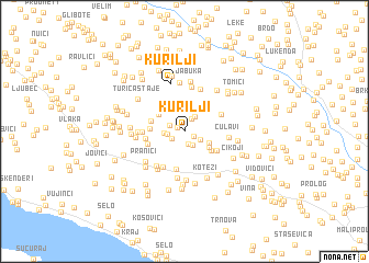 map of Kurilji