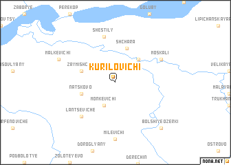 map of Kurilovichi