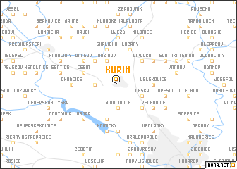 map of Kuřim