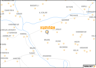 map of Kūrīnah