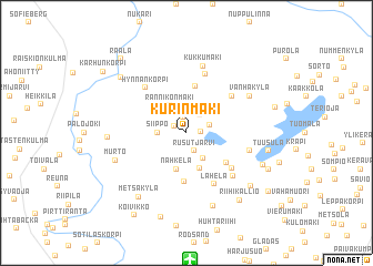 map of Kurinmäki