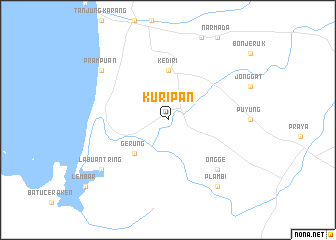 map of Kuripan