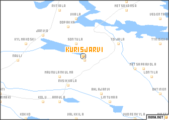 map of Kurisjärvi