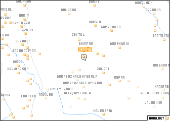 map of Kūrī