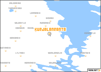map of Kurjalanranta