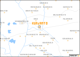 map of Kurjantó