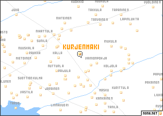 map of Kurjenmäki