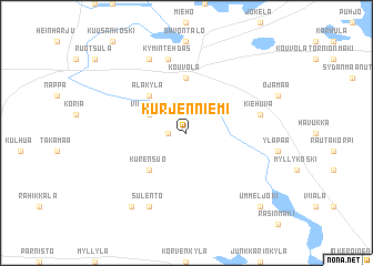 map of Kurjenniemi