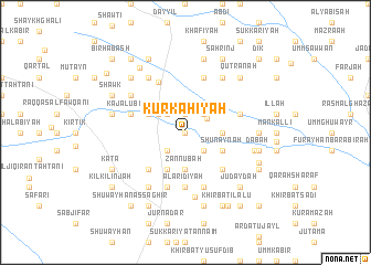 map of Kūrkaḩīyah