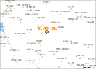 map of Kūr Kahrīz