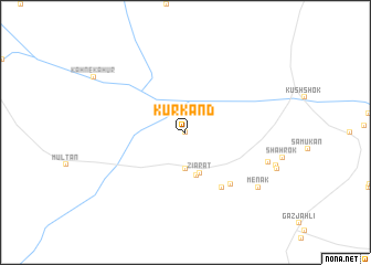 map of Kūr Kand