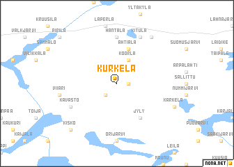 map of Kurkela