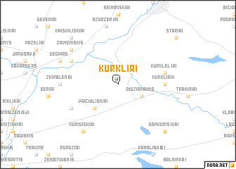 map of Kurkliai