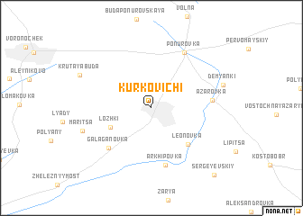 map of Kurkovichi