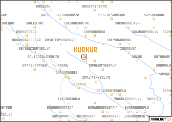 map of Kūr Kūr