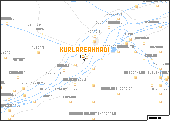 map of Kūrlār-e Aḩmadī