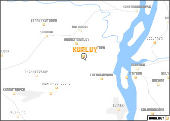 map of Kurluy