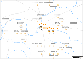map of Kurmaan
