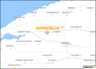 map of Kurman-Adzhi