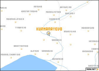 map of Kurmanayevo