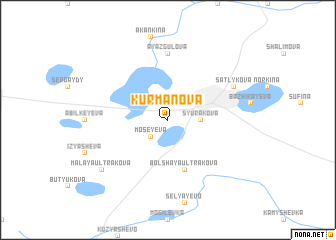 map of Kurmanova