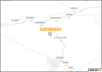 map of Kurmansay