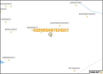 map of Kurmashayevskiy