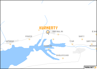 map of Kurmenty