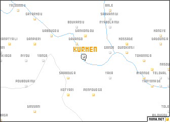 map of Kurmen