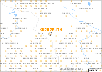 map of Kürmreuth