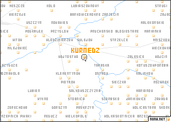 map of Kurnędz