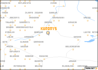 map of Kuronys