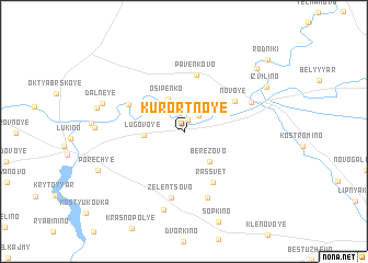 map of Kurortnoye