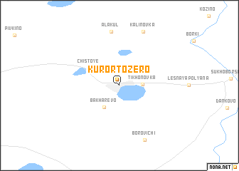 map of Kurort Ozero