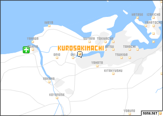 map of Kurosakimachi