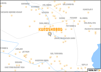 map of Kūroshābād