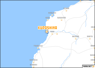 map of Kuroshima