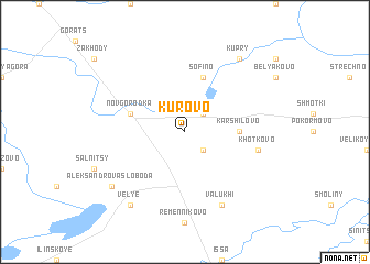 map of Kurovo